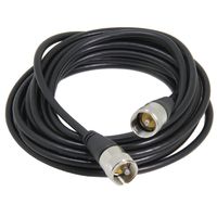 CB Radio Cable 10ft, Ancable 50 Ohm Low Loss RG58 Coax Jumpers, UHF Male to Male PL-259 CB Ham Antenna Cable