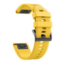 ANCOOL Compatible with Fenix 5 Band Easy Fit 22mm Width Soft Silicone Watch Strap Replacement for Fenix 5/Fenix 5 Plus/Forerunner 935/Approach S60/Quatix 5 - Yellow