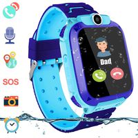 Kids Waterproof Smart Watch, Touch Screen Smartwatch for Boys Girls Students LBS Locator with 2 Way Call Voice Chat SOS Alarm Clock Camera Childrens Back to School Gift Compatible with iOS Android