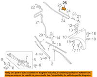 GENUINE VW/AUDI Windshield Washer Nozzle 8J0955987G