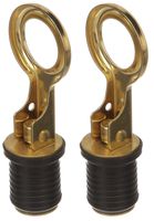 attwood Brass Plated Handle Snap-Handle Drain Plug (Тwо Расk)