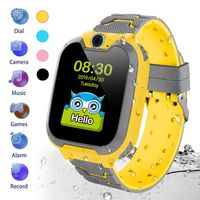 HuaWise Kids Smartwatch[SD Card Included], Waterproof Smartwatch for Kids with Quick Dial, SOS Call, Camera and Music Player, Birthday Gift Game Watch for Boys and Girls(Not Support AT&T) (Yellow)