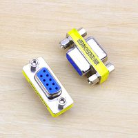 DB9 Null Modem Adapter Male to Male Gender, Serial RS232 9 Pin Connectors (2 Pack) (2 Pack-FF)