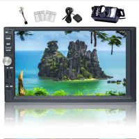 Eincar Double 2 Din Car Stereo MP5 Player GPS Navigation 7 Inch Touch Screen Head Unit Bluetooth Autoradio-1080P Video-FM/AM Radio-Mirror Link-Steering Wheel Control-AUX with Free Backup Camera