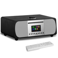 LEMEGA M5+ All-In-One HIFI Music System with CD Player, Internet Radio, FM Radio, Spotify, Bluetooth, WIFI, 2.1 Channel Stereo Speaker, Headphone-out, USB MP3, AUX-in, App & Remote Control (Black Oak)