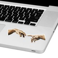Creation Hands Laptop Trackpad Sticker 1.5" Tall x 4" Wide