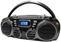 Sylvania SRCD682BT Bluetooth CD Portable Boombox w/ AM/FM Tuner Black (Renewed)