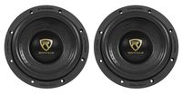 (2) Rockville W65K9D4 6.5" 1000 Watt Car Stereo Subwoofers Dual 4-Ohm CEA Subs