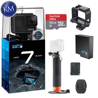 GoPro Hero 7 (Black) Action Camera w/ Extra Battery and Floating Grip Bundle