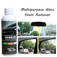 cnnIUHA Multipurpose Glass Stain Remover for Car Glass Coating Agent Rearview Mirror Rainproof Glass Rain Mark Oil Film Remover Home 100ml (Black)