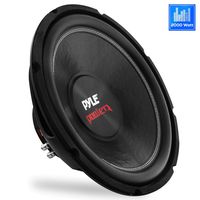 Car Vehicle Subwoofer Audio Speaker - 15inch Non-Pressed Paper Cone, Black Steel Basket, Dual Voice Coil 4 Ohm Impedance, 2000 Watt Power, Foam Surround for Vehicle Stereo Sound System - Pyle PLPW15D