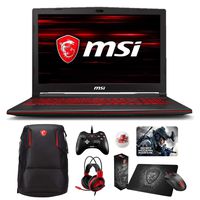 MSI GL63 9SEK-473 (i7-9750H, 16GB RAM, 512GB NVMe SSD, NVIDIA RTX 2060 6GB, 15.6" Full HD 120Hz 3ms, Windows 10 Pro) VR Ready Gaming Notebook
