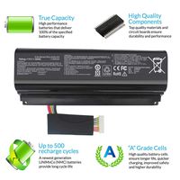 A42N1403 Battery Replacement for ASUS ROG GFX71JY GFX71JY4710 G751 G751J G751JT G751JY G751JL G751JM GFX71JY G751J-BHI7T25 G751JL-BSI7T28 A42LM93 0B110-00290000 4ICR19/66 Laptop Notebook Batteries.