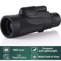 Monocular Telescope - 12X50 High Power 【HD Monocular for Bird Watching】 with Smartphone Holder & Tripod IPX7 Waterproof Monocular Made by Hyper FMC BAK4 Prism & Eco-Friendly Materials