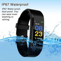 Activity Trackers Health Exercise Watch Heart Rate Smart Watch Blood Pressure Monitor, Waterproof Fitness Tracker Band with Step Counter, Calorie Counter, Pedometer Watch for Kids Women Men (Black)