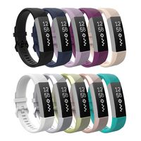 TiMOVO Band Compatible for Fitbit Alta HR, [10-Pack] Soft Silicone Adjustable Replacement Band Fit Fitbit Alta/Alta HR/Ace for Kids, Large Size - Multi Color