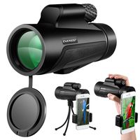 Monocular Telescope 12x50 High Power Scope with Phone Mount and Tripod Compact Scope with BAK4 Prism FMC for Adults Hunting Camping Travelling Wildlife