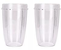 NutriBullet Replacement Cups (Tall - 24-Once) by Preferred Parts | Premium NutriBullet Replacement Parts and Accessories (Pack of 2)