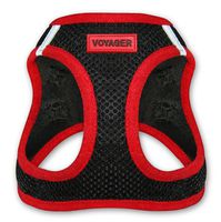 Voyager Step-In Air Dog Harness - All Weather Mesh, Step In Vest Harness for Small and Medium Dogs by Best Pet Supplies - Red, Medium (Chest: 16" - 18")