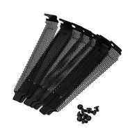 WSSROGY 10 Pcs Black Hard Steel Dust Filter Blanking Plate PCI Slot Cover with Screws