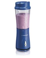 Hamilton Beach Personal Smoothie Blender With 14 Oz Travel Cup And Lid, Blue 51132