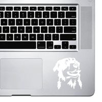 StickAny Palm Series Australian Shepherd 3 Sticker for MacBook Pro, Chromebook, and Laptops (White)