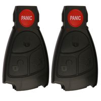 KeylessOption Keyless Entry Car Remote Key Fob Shell Case For IYZ3312 (Pack of 2)
