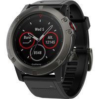 Garmin Fenix 5X Sapphire Slate Gray with Black Band, One Size
