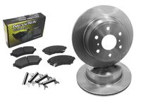 DK1013-1 Front Brake Rotors and Ceramic Pads and Hardware Set Kit
