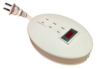 3 Power Outlet Cord Reel 5FT White