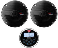 Boss Audio MGR350B 3" Gauge Marine MP3/Radio Stereo Bluetooth ATV Boat Receiver