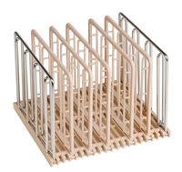 EVERIE Weight-Added Sous Vide Rack Divider for Sous Vide Even Heating, 5 Count Plastic Dividers and 2 Stainless Steel Sous Vide Weights, Khaki Color