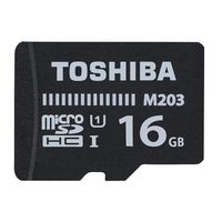 TOSHIBA Micro SD Memory Card 16GB M203 microSDHC UHS-I U1 Card Class 10 microSD Read 100MB/s