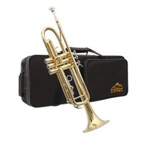 Eastrock Trumpet Brass Standard Bb Trumpet Set,Student Beginner with Hard Case, Gloves, 7C Mouthpiece, and Valve Oil (Lacquer Gold)