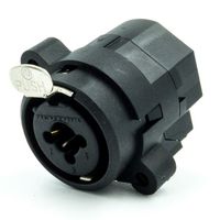 QSC CO-000168-00, XLR Input Connector with Locking Tab, Single Unit
