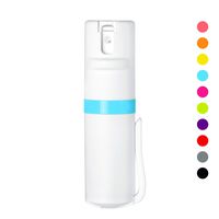 POM White Pepper Spray Pocket Clip Model - Maximum Strength Self Defense OC Spray Safety Flip Top 10ft Range Running and Outdoors (Aqua)