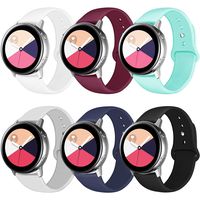 QINICHEN Compatible for Samsung Galaxy Watch Bands 42mm,Soft Sport Silicone 20mm Replacement Wristband Strap Compatible for Galaxy Watch 42mm,Galaxy Watch Active 40mm