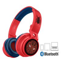 Kids Bluetooth Headphones for Kids Spiderman Far from Home Wireless Rechargeable Foldable Bluetooth Headphones with Microphone Kid Friendly Sound and Bonus Detachable Cord