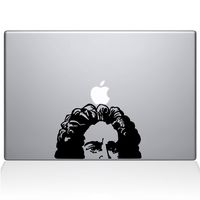 The Decal Guru Newton's Apple Decal Vinyl Sticker, 13" MacBook Air, Black (2339-MAC-13A-BLA)