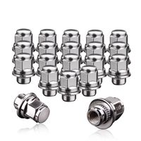 YITAMOTOR Lug Nuts 12x1.5 Mag Seat Chrome, m12x1.5 Wheel Lug Nuts 1.46" Tall 0.83" Hex Compatible for Chrysler Toyota Lexus Vehicles with Washer, 20Pcs