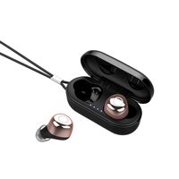 KNZ True Wireless Earbuds Bluetooth 5.0, IPX7 Waterproof, Touch Control, HD Sound, Magnetic Charging case, Built-in mic, 60-Foot Wireless Range (Rose Gold)