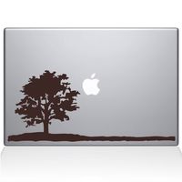 The Decal Guru Lone Tree MacBook Decal Vinyl Sticker - 11" MacBook Air - Brown (1118-MAC-11A-BRO)
