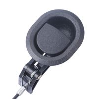 Recliner Pull Handle 3" by 3.5" with 37" Cable and S/Z Hook - Replacement Parts Compatible with Ashley and Major Recliner Brands Couch Sofa Chair Furniture - Exposed Cable Length (4.75")