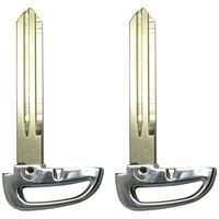 qualitykeylessplus Two Standard Key Compatible Replacements for Hyundai Elentra Remote Uncut Blade Insert with Free KEYTAG