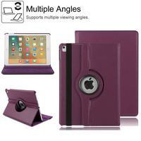 Businda iPad Air 2 Rotating Case, 360 Degrees Rotating Stand Case,Folio Book Cover Designed,Slim & Light, Protective Case for Apple iPad Air 2 9.7 inch (iPad air 2, Purple)
