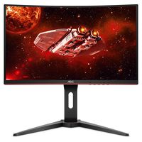 AOC CQ27G1 27" Curved Frameless Gaming Monitor QHD/2K, 1ms, 144Hz, FreeSync, DisplayPort/HDMI/VGA, Height Adjustable, 3-Year Zero-Bright Dot