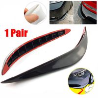 CHAMPLED Decor Silicone Black Carbon Fiber Side Sewn Side Lip Guard Splitter Spoiler Car for Honda Infiniti KIA HYNDAI Dacia Daewoo