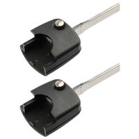 Uncut Remote Flip Key Head W/ Transponder Chip fits VW New Beetle / Golf / Jetta / Passat with 48 Chip, Set of 2
