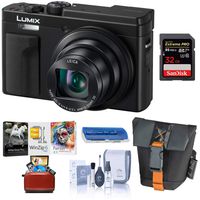 Panasonic LUMIX ZS80, 20.3 Megapixel Digital Camera, 4K Video, 30X Zoom Lens, DC-ZS80S (Silver), Bag + 32GB SD Card + Corel Mac Software Kit + Cleaning Kit + Card Reader