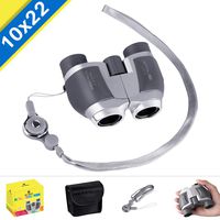 BNISE 10X22 Binoculars for Adults and Kids, Compact and Lightweight Design, Shockproof, Good for Bird Watching, Hunting and Outdoor Learning, Best Birthday for Boys and Girds